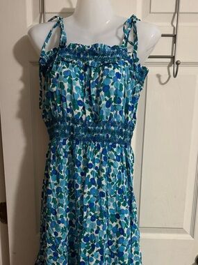 J.Crew Smocked Midi Sundress